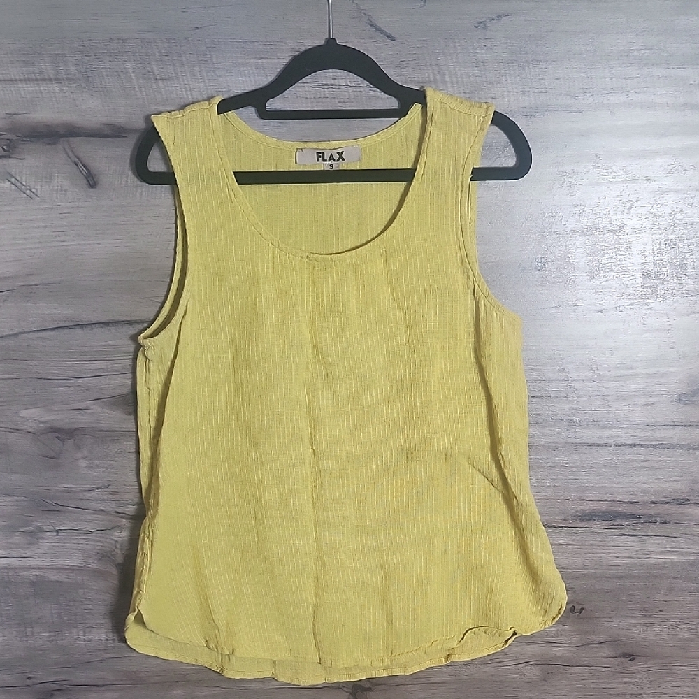 Flax Tank In Golden Yellow
